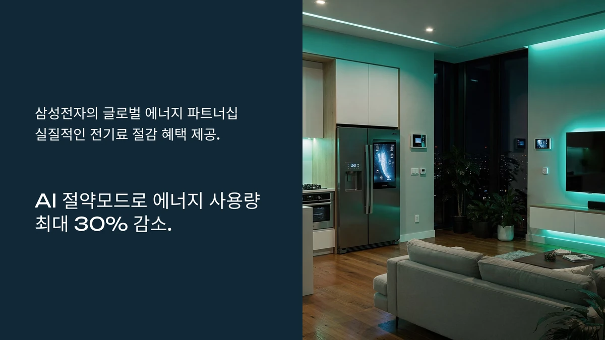 삼성 스마트싱스 에너지 관리 시스템 개요, 에너지 30% 절약
