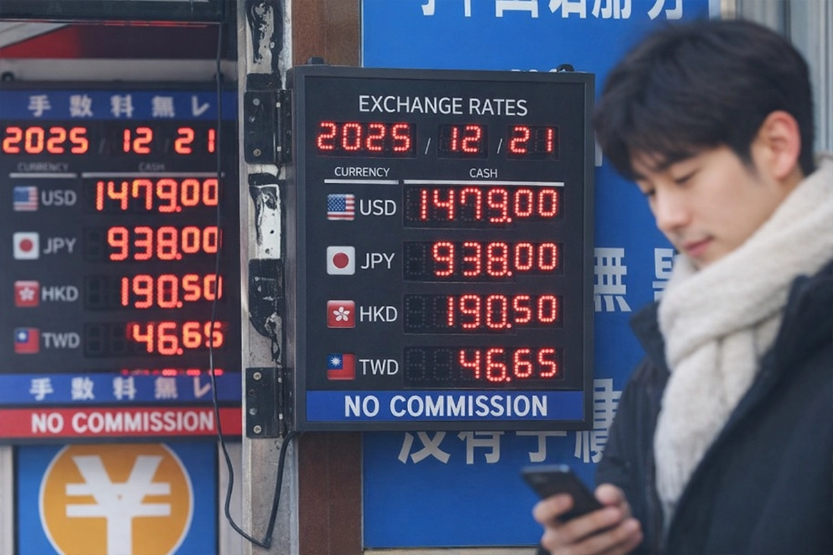 서울 명동 외환시장 전광판에 표시된 원/달러 환율